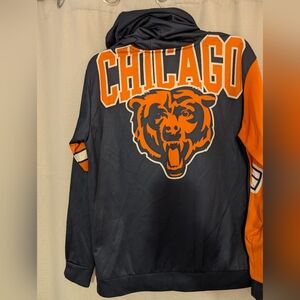 Chicago bears NFL Team Apparel Youth Hoodie large Orange and Navy